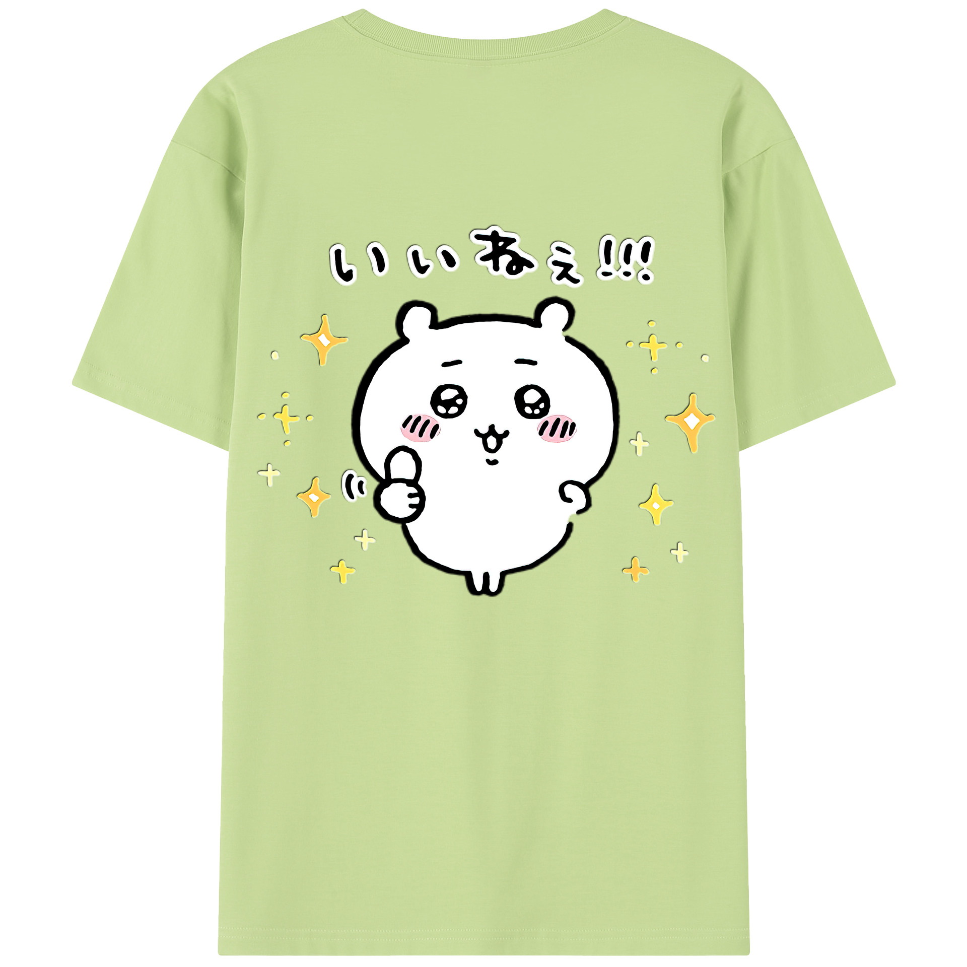 （画像用） ちいかわ ちいかわ Chii-kawa chiikawa 綿100％半袖Tシャツ（背面プリント）